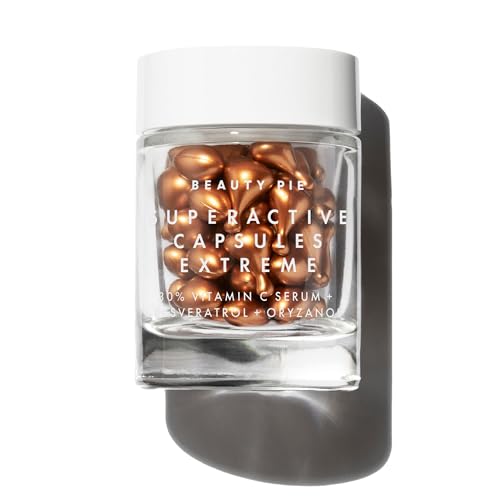 Beauty Pie Superactive Capsules Extreme 30% Vitamin C Serum + Resveratrol & Oryzanol ? Brightening, Anti-Aging ¡®One-Shot¡¯ Capsules