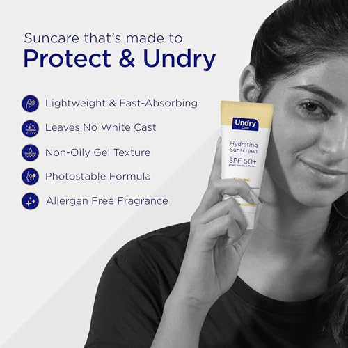 Hydrating Sunscreen for Dry Skin Lightweight, Photostable Sunscreen SPF 50 Broad Spectrum Sun Screen Protector SPF 50 Sunscreen Sun Cream with HA & Ceramide (50gm/1.7 Oz)