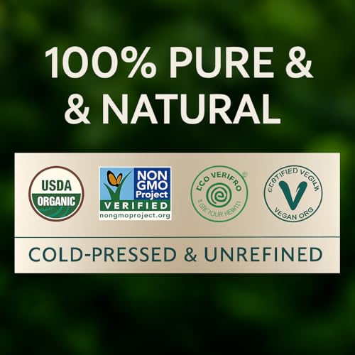 Organic Jojoba Oil for Skin, Hair & Face (8oz) | 100% Pure, Natural Cold Pressed - Hydrating Carrier Oil Hexane Free