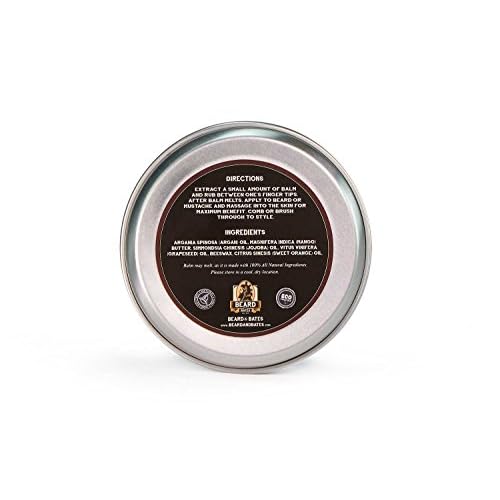 Beard and Bates | The Original Old Fashioned Beard Balm for Growth & Thickness | 19th Century Beeswax Formula, Premium Oils, Boutique, Natural Grooming Conditioner