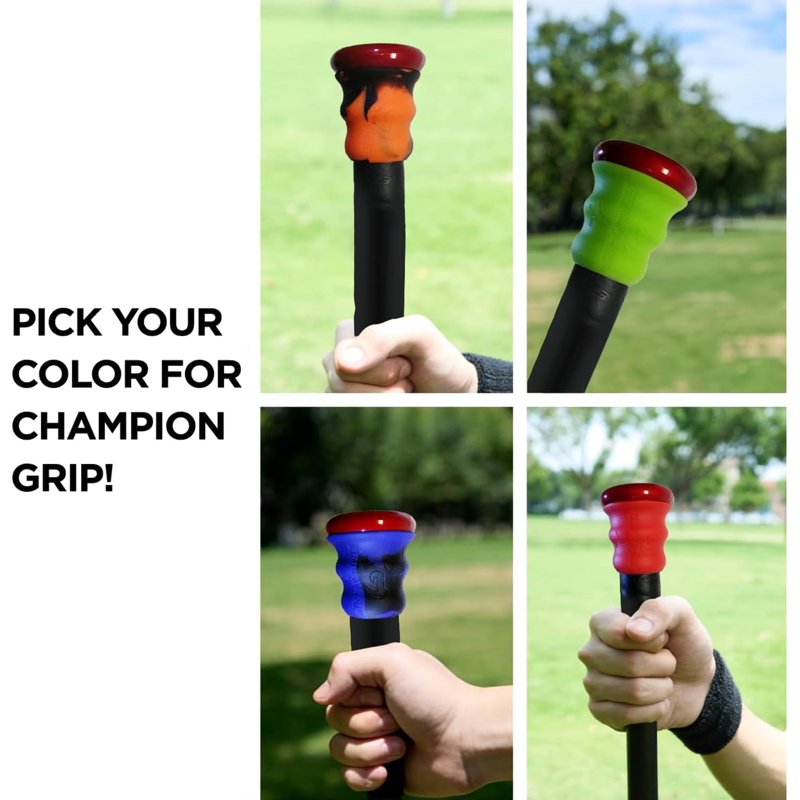 Softball Bat Grip Non-Slip Ergonomic Taper for Control & Comfort – Fits Most Bats