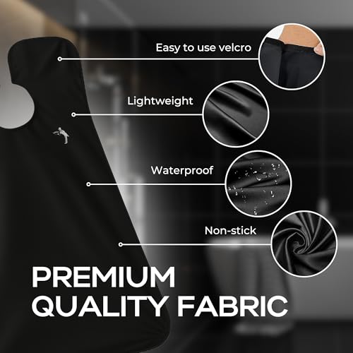 Beard Butler¢ç 'The Original' Beard Bib Apron ? Beard Hair Catcher for Men ? Grooming & Shaving Apron with Strong Suction Cups ? Beard Gift for Husband, Boyfriend ? Includes Travel Case