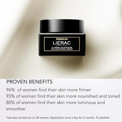 Lierac The Voluptuous Cream Refill - Reduces Wrinkles, Enriched with Niacinamide, Hyaluronic Acid & Shea Butter, Suitable for All Skin Types, Nourishes & Smooths Skin - 50ml Refill