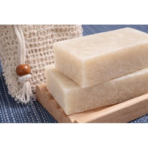 Ylang Ylang & Lavender Soap Gift Set ? Handmade Soap Bars with Sisal Soap Saver & Wood Soap Dish, Gift Ready