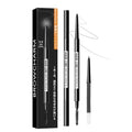 Browcharm Microblading Brow Pencil, 0.9mm Fine Tip, Waterproof Eyebrow Pencil, with 1+1 Same Color Refills, Shapes, Defines, Fills, and Contours for Full, Natural-Looking Brows (05 Deep Brown)