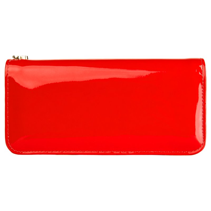Women's Patent Leather Wallet with Card Holder & Convertible Wristlet - Multiple Colors