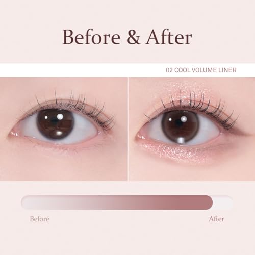 HINCE New Depth Dual Color Stick 02 Cool Volume Liner - Dual Highlighter & Contouring Stick, Aegyosal Makeup, Under Eye Highlighter, Quick & Easy Eye Makeup