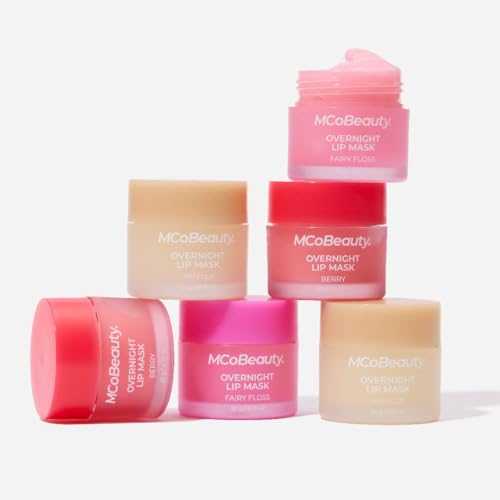 MCoBeauty - Double Duty Lip Mask - Contains Coconut Oil and Vitamin E Lip Balm for Day or Overnight Mask - Vanilla Scent - Skin Care and Makeup Accessories - Holiday Essentials - 15g