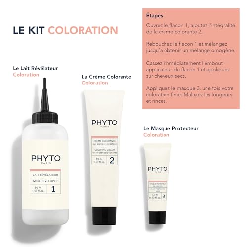 Phytocolor Permanent Hair Color, 9.3 Very Light Golden Blond, with Botanical Pigments, 100% Grey Hair Coverage, Ammonia-free, PPD-free, Resorcin-free