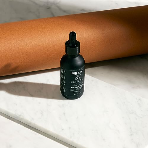 Brickell Men's Argan Oil for Hair, Natural and Organic Hair Oil For Men, Lightweight Hair Treatment, 2 Ounce, Scented