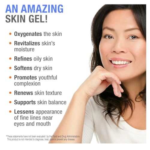 Cellfood Oxygen Gel - 2 oz, 2 Pack - Nutrient Rich - Provides Moisture & Protection, Decreases Look of Fine Lines - Aloe Vera, Lavender Blossom Extract, Cellfood & Glycerine - Hypoallergenic, Non-GMO