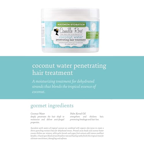 Camille Rose Coconut Water Penetrating Hair Treatment, 8 oz