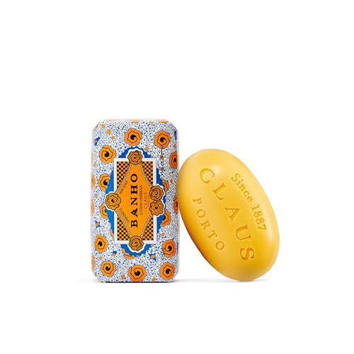Claus Porto - Banho Citron Verbena Mini Soap | Silky, Cleansing, Hydrating | Handcrafted, Aromatic, Zesty, Energizing (50g | 1.7 oz)