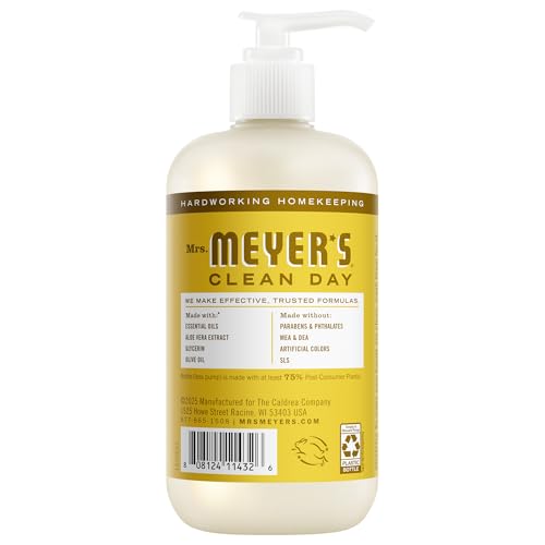 MRS. MEYER'S CLEAN DAY Liquid Hand Soap, Daisy Scent, 12.5 Ounce Bottle (Pack of 3)