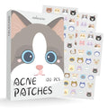 Cat Pimple Patches,Cute Pimple Patches,Acne Patches for Face, Cute Stickers,Salicylic Acid & Tea Tree, 120 Hydrocolloid Dots in 20 Colors for Face,Cute Cat Pimple Stickers