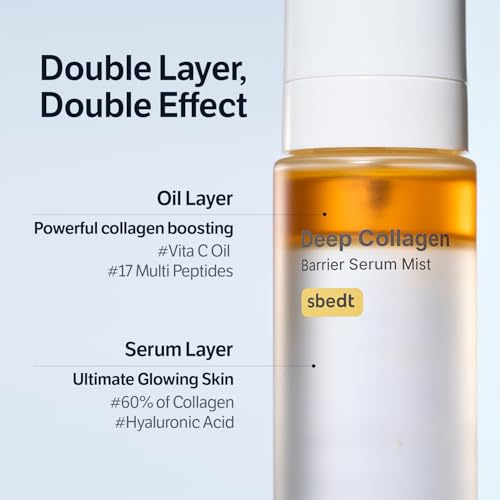 SUNGBOON EDITOR Collagen Boosting TRIO: Deep Collagen Mask (4ea) & Serum Mist & Cream in Serum, Best Korean Glow Mist Care Set, Skincare Gift Sets for Mom