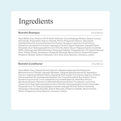 Nutrafol Shampoo, Cleanse and Hydrate Hair and Scalp, Improves Hair Volume, Strength and Texture, Physician-formulated for Thinning Hair, Color Safe, Sulfate Free