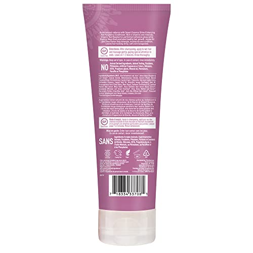 Desert Essence Red Raspberry Conditioner - 8 Fl Ounce - Shine Enhancing - Vitamin A & C - Smooth & Silky - Strengthing - Shea Butter - Calcium & Magnesium - Vitamin B5