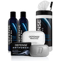 Defense Soap Original Body Wash Shower Gel 8 Oz (Pack of 2), Defense Original Body Wipes 40 Count, & Defense Antifungal Medicated Bar Soap