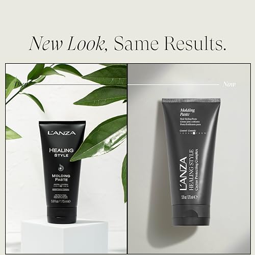 L'ANZA Healing Style Molding Hair Styling Paste with Medium Hold Effect, Nourishes and Refreshes Dry and Flaky Scalp While Styling, With Keratin and UV Rays Protection to Prevent Damage (5.9 Fl Oz)