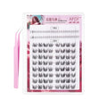 Self Adhesive Eyelashes 112 Clusters Press On Eyelash LASGOOS Natural Curl 3D Lash10-12mm Pre-Glued UP+Flame Bottom Mix Bulk DIY Eyelash Extensions COSPLAY MANGA No Glue/Remover Needed With Tweezer