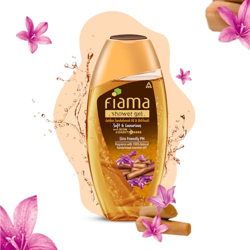 Fiama Body Wash, Golden Sandalwood Oil & Patchouli, 250 ml (8.5 fl?oz) ? Shower Gel for Men & Women