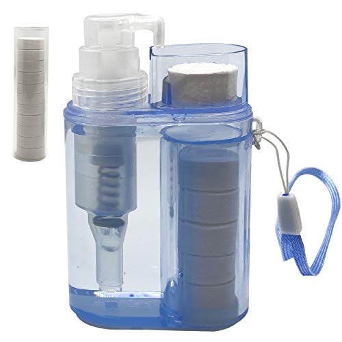 Compressed Towel Tablets 100PCS with Water Carrying Case for Outdoor, Traveling, Camping, Sports, Baby, Home