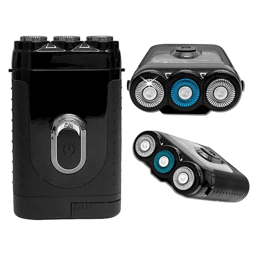 Tacshaver Rotary Electric Razor for Men - Rotary Electric Shavers for Body Hair Trimmer - Waterproof & Rechargeable Beard Trimmer - Personal Care Hair Razor & Bald Head Shaver for Mens Grooming Kit