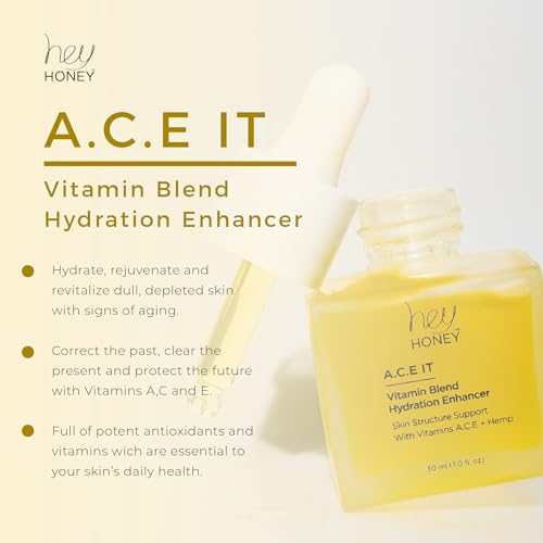 Hey Honey Vitamin C A E Serum Anti Aging Wrinkles Dark Spots Brightening Glow Clean Beauty 1 Oz