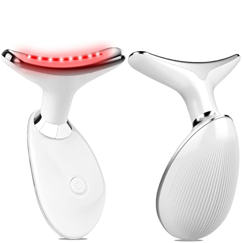 Facial Massager for Women and Men ? Face Roller for Skin Tightening, Wrinkle Reduction, Anti-Aging, Face Lifting, Skin Care, Beauty Tool for Jawline, Neck Massager (White)