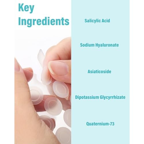 Microdart Acne Patch (36 Patches) - Hyaluronate Acid & Salicylic Acid Hydrocolloid Pimple Patch for Deep, Early and Hidden Blemishes (36 Count (Pack of 1))