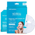 Petal Fresh Skin ResQ Hello Hydration Sheet Mask with Hyaluronic Acid Complex 2% + Aloe Vera, JUMBO 7 Pack, Hydrating Korean Face Mask for Dry & Sensitive Skin, Soothing, Fragrance-Free, Vegan