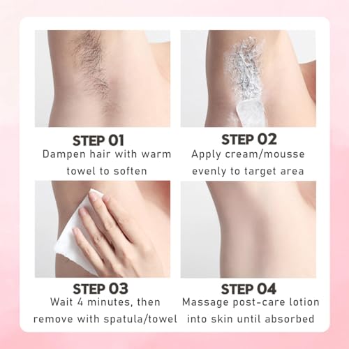 Facial Hair Removal Cream for Women - Gentle Lip & Face Depilatory with Aloe Vera, Painless Hair Remover for Sensitive Skin, Non-Greasy Formula(1.7 fl oz)