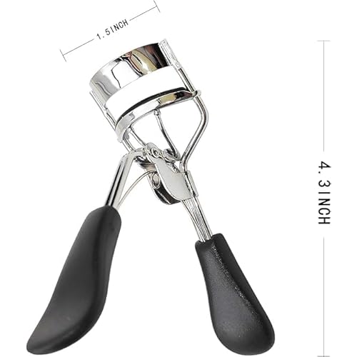 Eyelash Curler, Eyelash Makeup Tool, Creates Eye-Opening & Lifted Lashes, Lash Curler Includes Additional Rubber Replacement Pad, Made from Stainless Steel