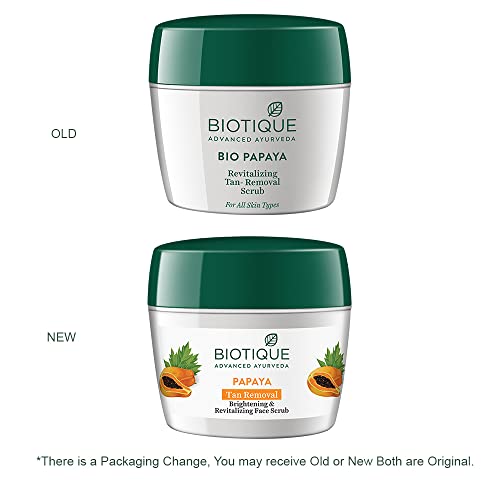 Biotique Papaya Revitalizing Tan Removal Scrub 235gm I All Skin Type