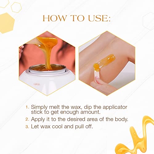 GiGi Wax Sticks for Hair Removal ? Large Wax Applicator Sticks, Wooden Waxing Stick for Arms, Legs & Body Waxing, 1 Pack