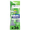 Gillette Sensor3 Sensitive Men's Disposable Razor, 1 Razor - Case of 36