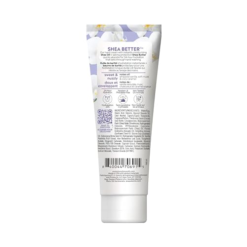 eos Shea Better Hand Cream - Vanilla Cashmere Hand Lotion | Instant Hydration + Lasting Protection | 2.5 oz,(Pack of 2)