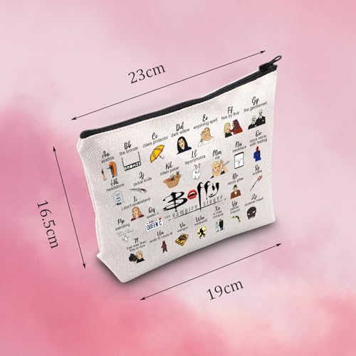 MNIGIU BTVS Tv Show Inspired Gift Tv Series Merchandise for Fans Vampire Makeup Zipper Pouch (BTV makeup)