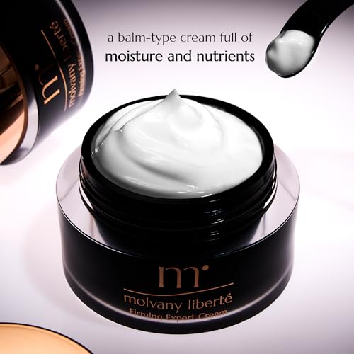 molvany liberte Firming Expert Cream - Rich firming cream targets deep wrinkles, sagging, and loss of elasticity with a dense, skin-hugging texture - Radiance care, Face lifting cream - 1.69 fl.oz