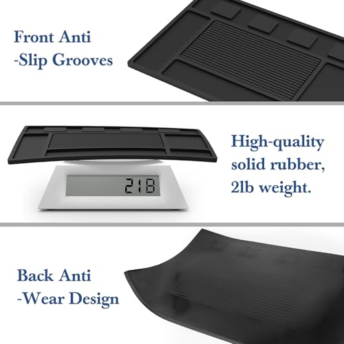 Magnetic Barber Mat for Clippers,Station Barber Tool Organizer Mat Rubber for Scissors Salon Barber shop Beauty Tools with 4 Slots Flexible Silicone Barber Pad Non-Slip Professional Barber Accessories