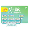 Gillette Venus Extra Smooth Women¡¯s Razor Blades, 5-Bladed Razor Refills, 8 Count