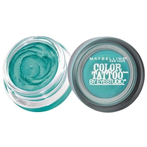Maybelline EyeStudio Color Tattoo 24Hr Eyeshadow, Edgy Emerald [50], 0.14 oz