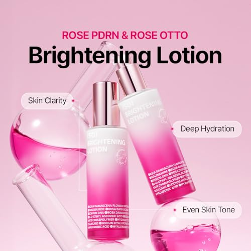 ISOI Rose PDRN Lotion, Lightweight Daily Moisturizer with Niacinamide and Hyaluronic Acid for Radiant, Korean Skin Care (3.04 fl.oz,90ml)