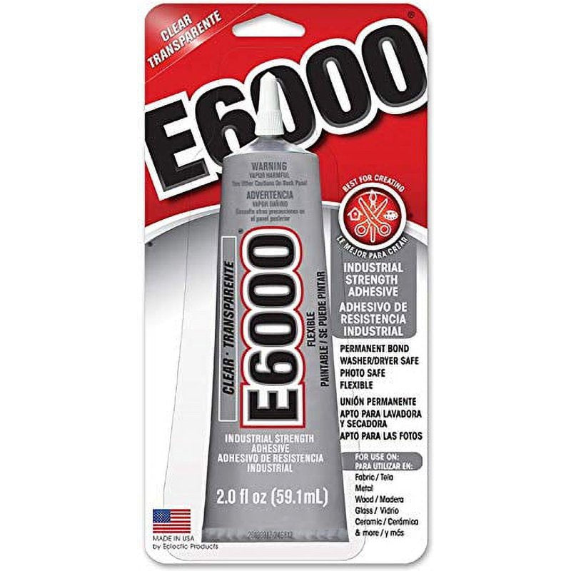 Industrial Strength Clear Adhesive Glue - Versatile, Waterproof, 2 fl oz