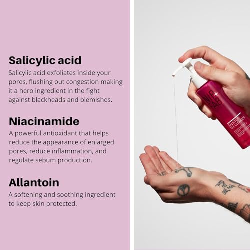 Nip + Fab Salicylic Fix Gel Face Cleanser with Niacinamide and Allantoin, Hydrating BHA Facial Cleansing Face Wash, Salicylic Cleaner, Antioxidants 4.9 Fl Oz