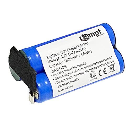 1800mAh 3.2V 1871-7960 Battery Replacement Compatible with WAHL1871 Moser 1871 ChromStyle Pro, 1871-0071, 1871-0072 Cordless Hair Clippers