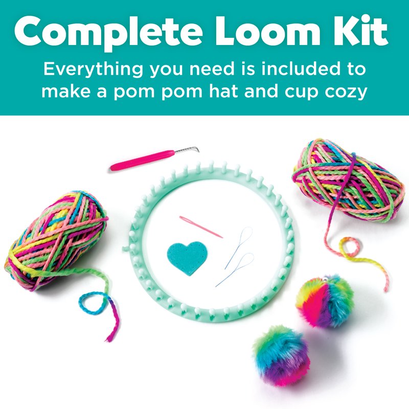 Kids Loom Knitting Kit - Create Colorful Hats & Cozy Accessories