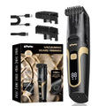 Beard Trimmer for Men Auto-Vaccum, Rechargeable Electric Men Beard Trimmers with 2 Combs, 1-20mm Adjustable Length Dial, Waterproof Cordless Mustache Trimmer for Face, Stubble