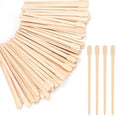 Wooden Eyebrow Waxing Sticks with Handle, Small Wood Wax Sticks, Wax Sticks for Hair Removal, Wax Spatulas Craft Applicator Sticks for Eyebrow, Lip, Nose Waxing (1200 Pcs)